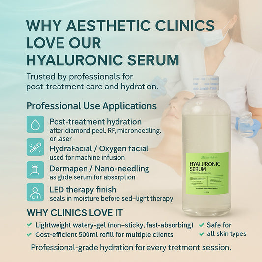 Hyaluronic Serum – 500ml Refill | Deep Hydration & Skin Plumping for Face & Body | Clinic-Grade | Althea Essential